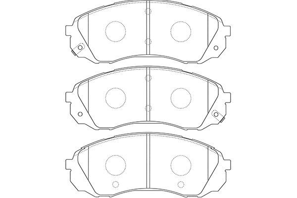 KAVO PARTS Комплект тормозных колодок, дисковый тормоз BP-4022